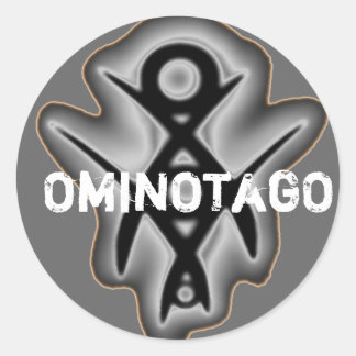 OminOtagO Bildaufkleber Runder Aufkleber