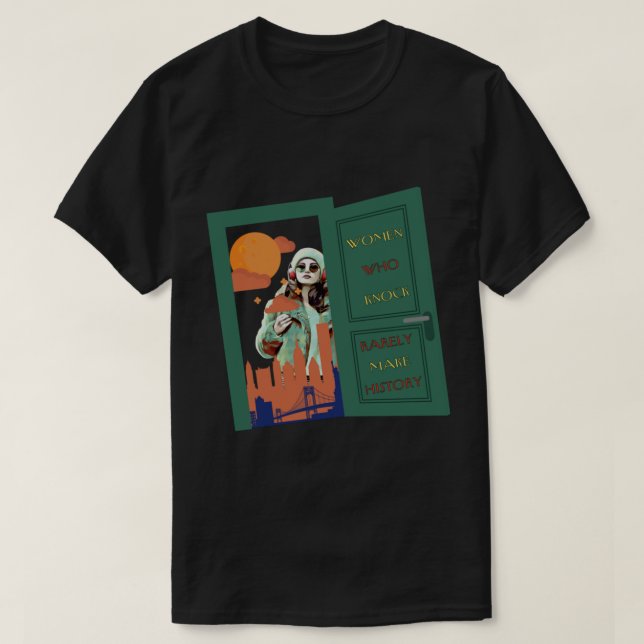 OMITB nur Mörder im Gebäude Frauen, die klopfen T-Shirt (Design vorne)