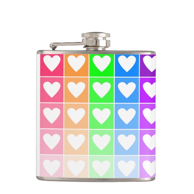 Ommbre Hearts Flachmann (Vorderseite)