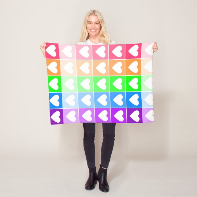 Ommbre Hearts Fleecedecke (Beispiel)