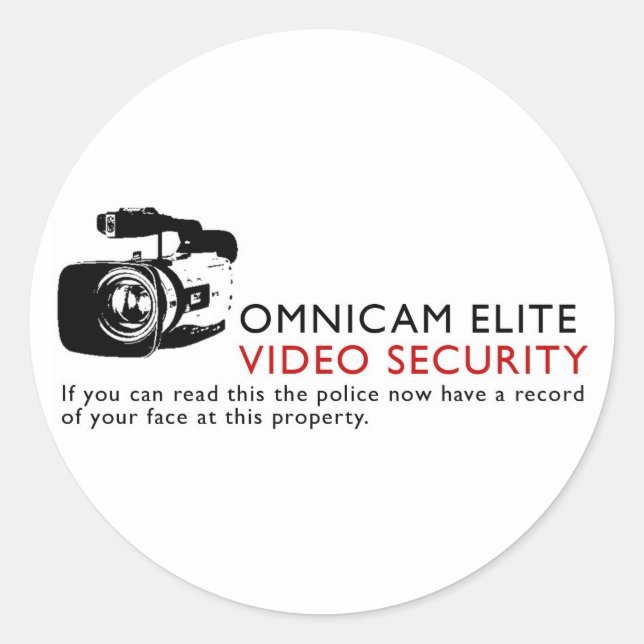 Omni-Cam Elite Runder Aufkleber (Vorderseite)
