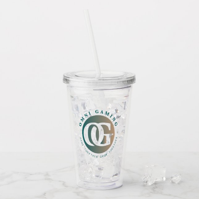 Omni Gaming Tumbler Acryltrinkbecher (Vorderseite Ice)