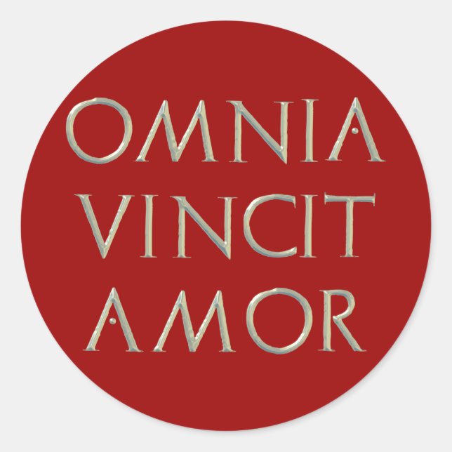 Omnia Vincit Amor Stickers (Vorderseite)