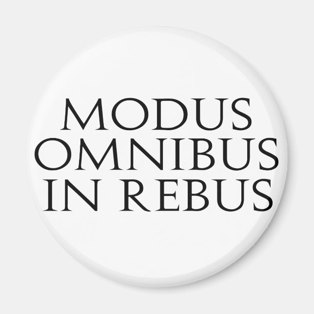 Omnibus-Modus in Rebus Magnet (Vorne)