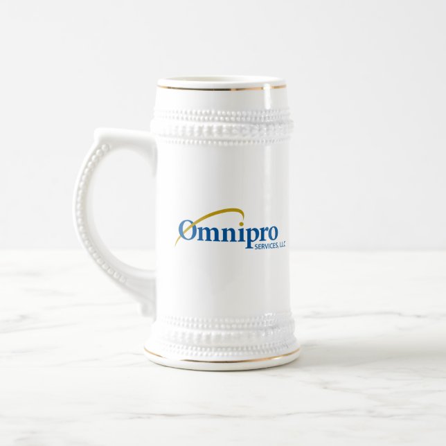 Omnipro Services White Stein Mug (Gauche)