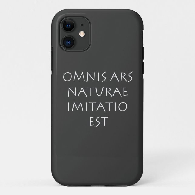 Omnis ars naturae imitatiatio est Case-Mate iPhone hülle (Rückseite)