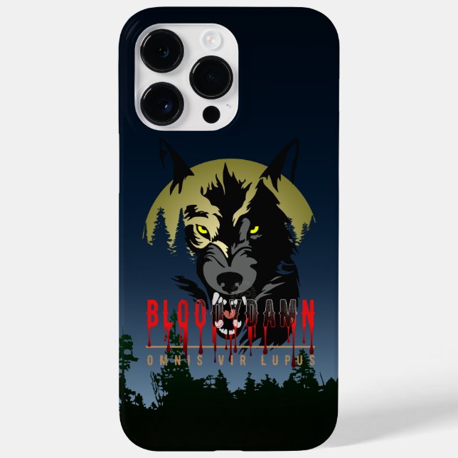 Omnis vir Lupus ( Jeder ist Wolf ) | Case-Mate iPhone 14 Pro Max Hülle (Rückseite)