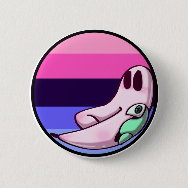 Omnisexual Freshno Night Crawler Pride Button (Vorderseite)