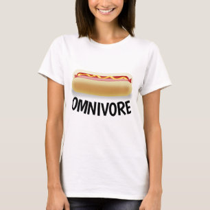 OMNIVORE Funny Hotdog T - Shirt