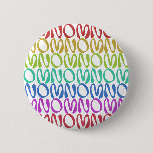 OMNOMNOMNOM 3 Regenbogen 1 Button