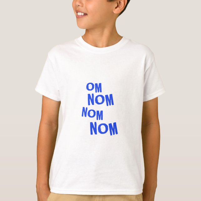 omnomnomnom_blue T-Shirt (Vorderseite)