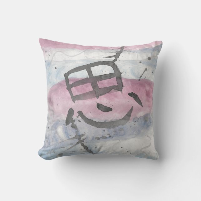 Omo (Thought) Kanji Kissen (Vorderseite)