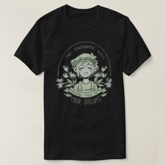 omori meine Gedanken folgen dir in deine Träume T-Shirt (Design vorne)