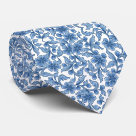 Omphalodes Blue & Skydiver Blue Wedding Keepsake Krawatte
