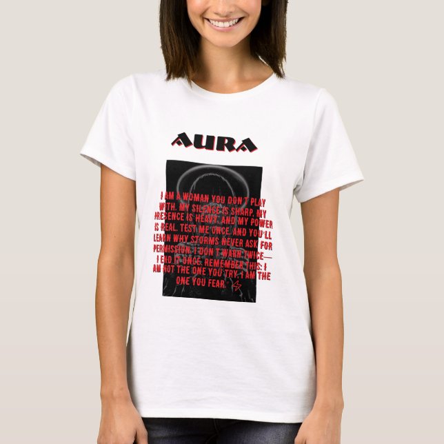 Omrani Aura Unberührbare Frau T-Shirt (Vorderseite)