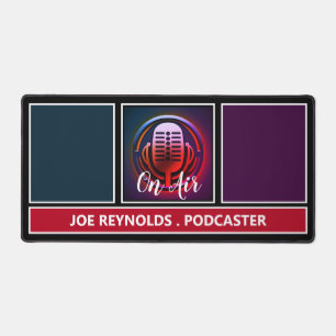 On Air Podcaster, Retro-Podcast Schreibtischunterlage
