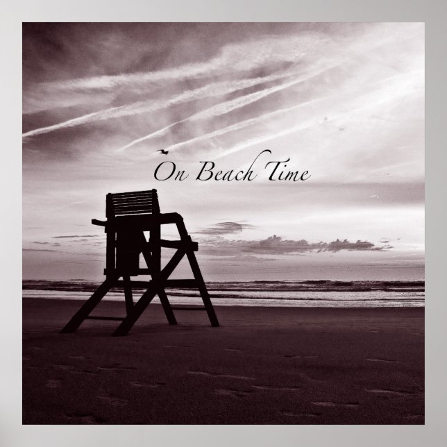 On Beach Time Poster (Vorne)