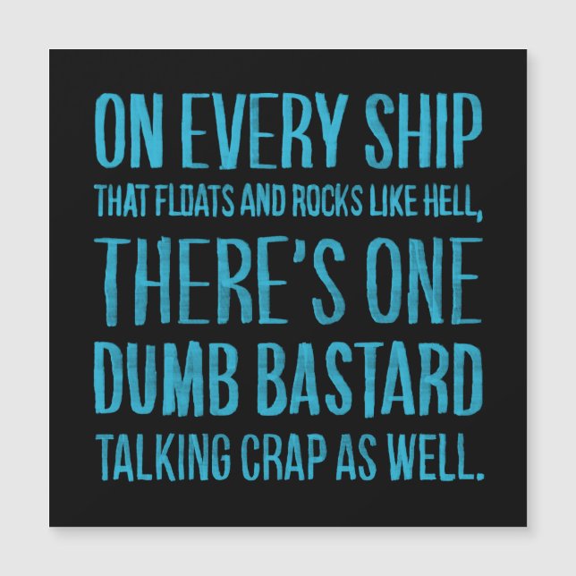 On Every Ship Magnetkarte (Vorderseite)