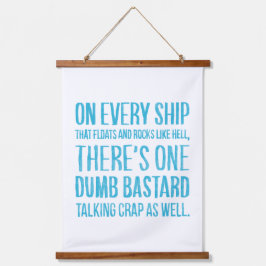 On Every Ship Wandteppich Mit Holzrahmen