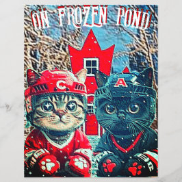 on frozen pond flyer front