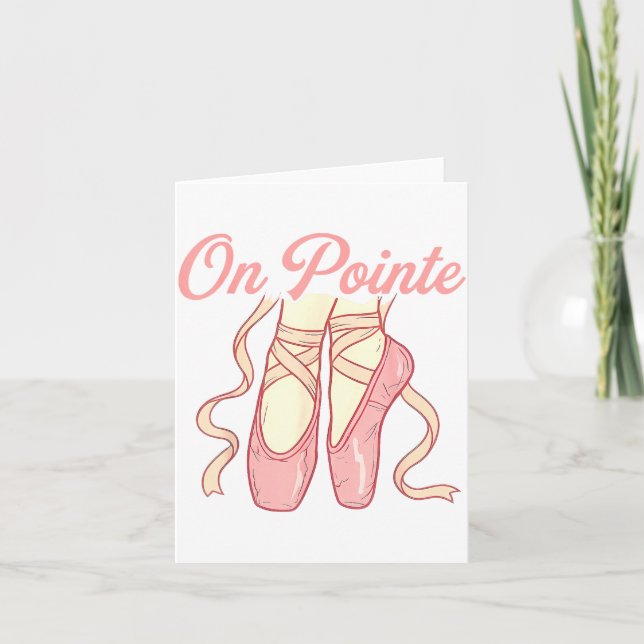 On Inte Ballet Funny Ballerina Pun Dance  Karte (Vorderseite)