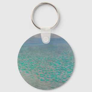 On Lake Attersee by Gustav Klimt, Vintage Fine Art Schlüsselanhänger