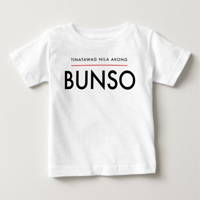 "On M'Appelle Bunso" T-Shirt À Manches Courtes (Devant)