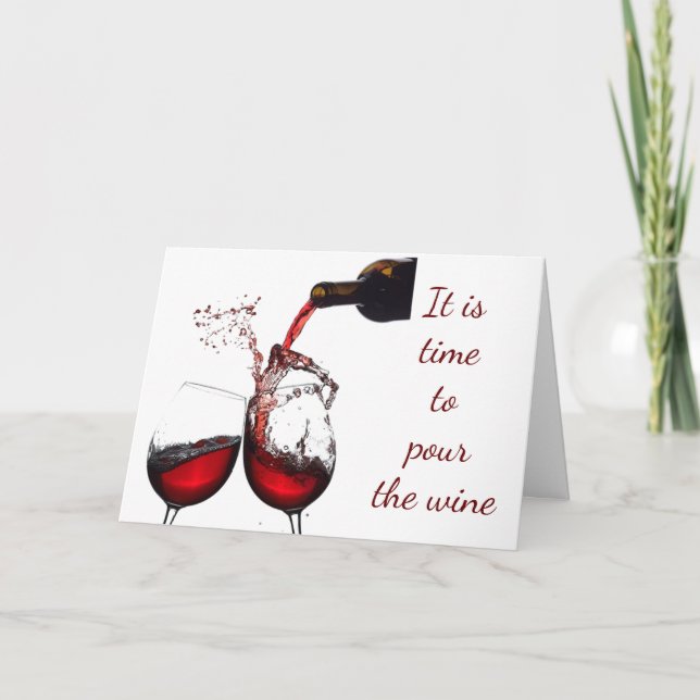 ON **NOTRE ANNIVERSAIRE** *VERSER LA CARTE DU VIN* (Devant)