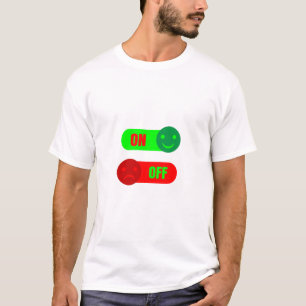 On Off Stimmungs-Emoji Herren T-Shirt