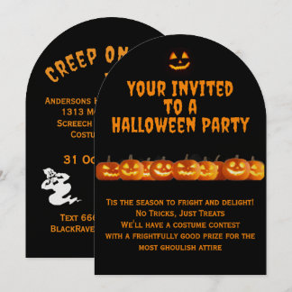 On Over Halloween-Party Einladung