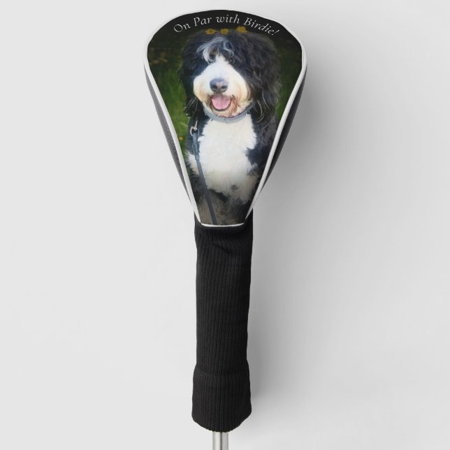 On Par with Birdie! Golf Headcover (Vorderseite)