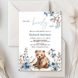 On peut attendre avec baby shower invitation