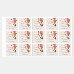 On Peut Attendre ! Étiquette baby shower