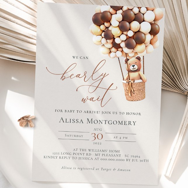 On Peut Attendre ! Invitation baby shower (Créateur téléchargé)