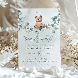 On Peut Attendre ! Invitation baby shower