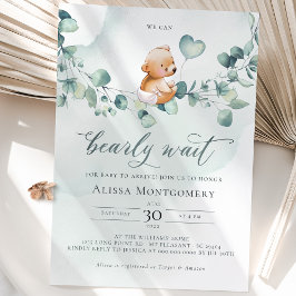 On Peut Attendre ! Invitation baby shower