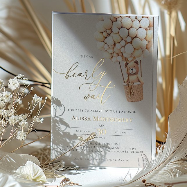 On Peut Attendre ! Invitation baby shower (Créateur téléchargé)