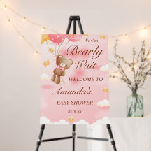 On peut attendre Teddy Bear Baby shower fille
