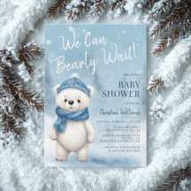 On peut attendre un garçon Baby shower Invitation 