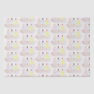 On Point Ballet Dancers Seidenpapier