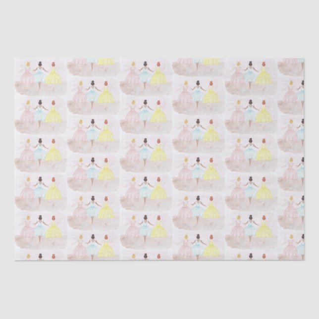 On Point Ballet Dancers Seidenpapier (Vorderseite)