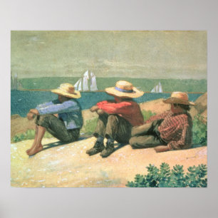 On the Beach, 1875 Poster