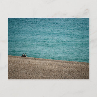 On the beach at Beer Postkarte