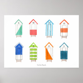 On the beach poster