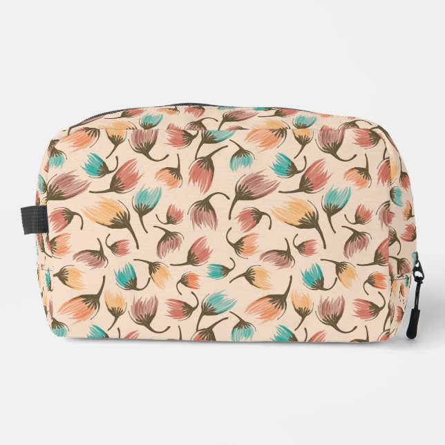 On the Breeze-Tossed Floral-Pebble-Distant Dunes Waschbeutel (Vorderseite)
