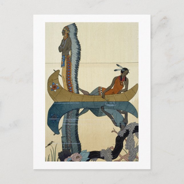 On the Missouri, 1922 (pochoir print) Postkarte (Vorderseite)