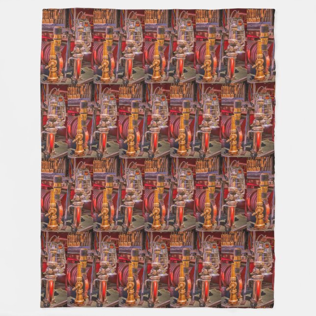 On The Old Firetruck Fleecedecke (Vorderseite)