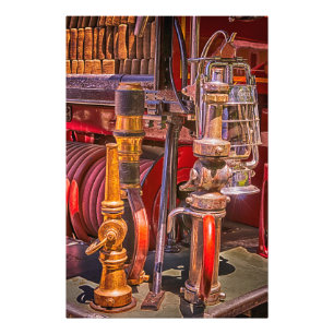 On The Old Firetruck Fotodruck