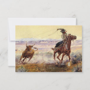 "On the Pond" von Charles M Russell Dankeskarte