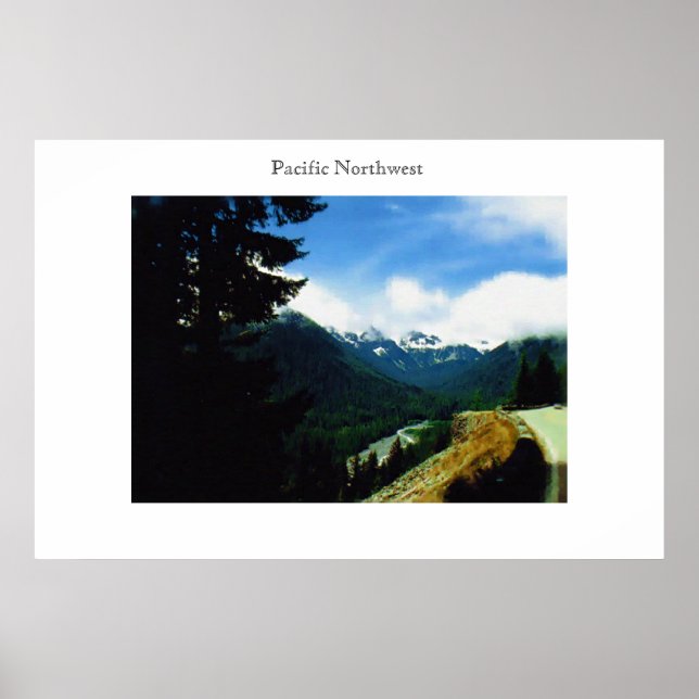 On the Road Pacific Northwest Poster (Vorne)